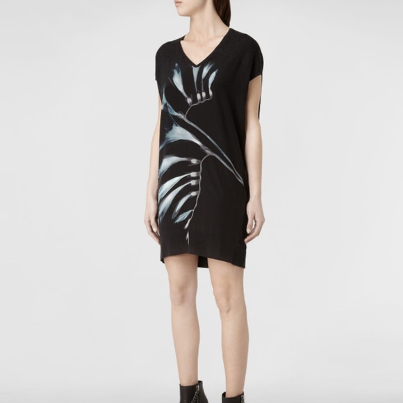 All Saints Emi Fressia HT Dress Silk US 4 - Picture 1 of 7